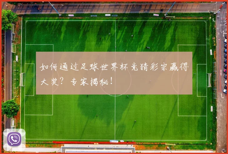 如何通过足球世界杯竞猜彩宗赢得大奖?专家揭秘!